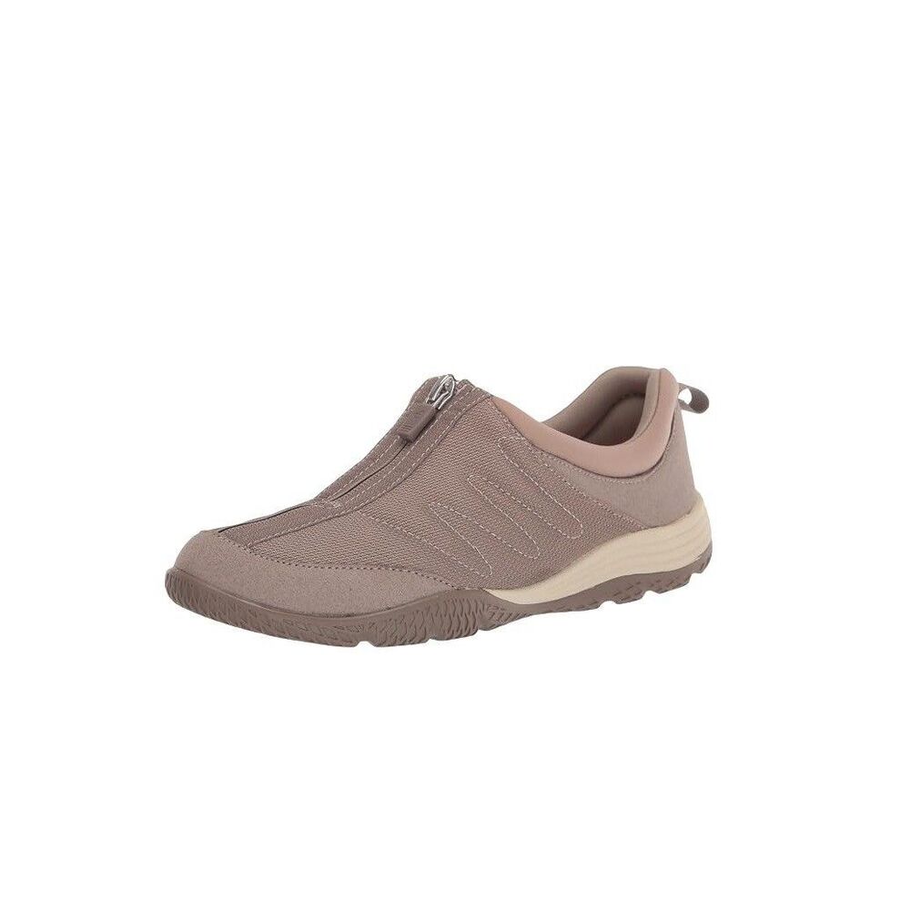 Easy Spirit Womens 7 M Taupe Be Strong Zip Up Casual Sneakers NIB RP2